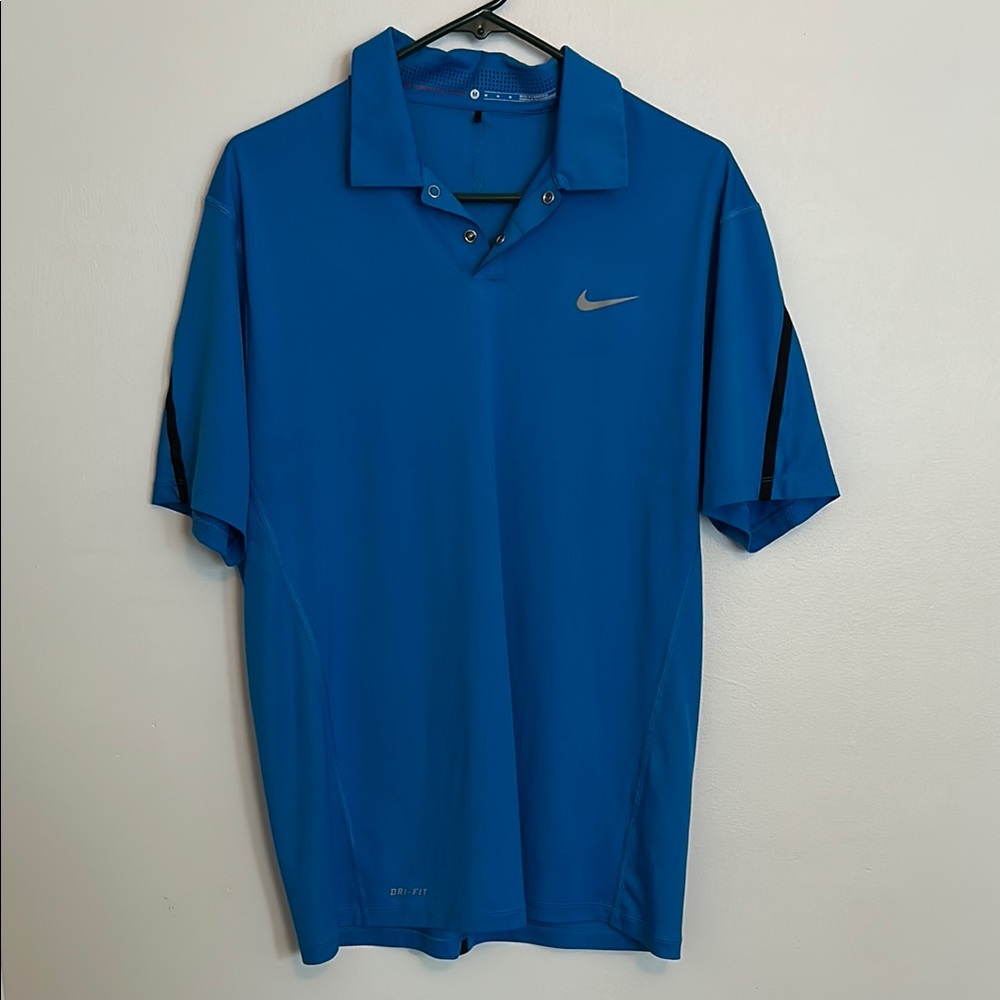 Nike Blue Polo Shirt Athletic Performance - Medium